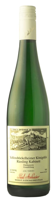Paul Anheuser Schlossboeckelheimer Koenigsfels Riesling Kabinett 2017 Front Bottle Shot