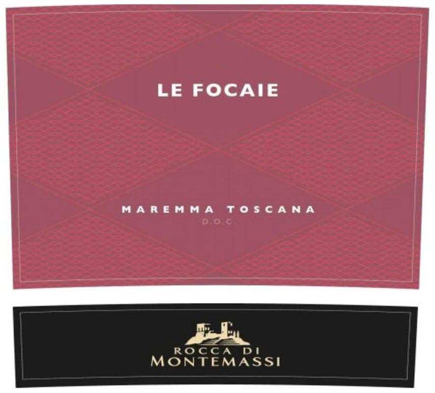 Rocca di Montemassi Maremma Toscana Le Focaie 2016 Front Label