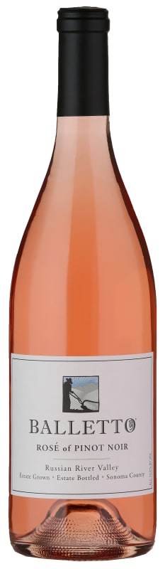 Balletto Winery Rose of Pinot Noir 2016 Front Bottle Shot
