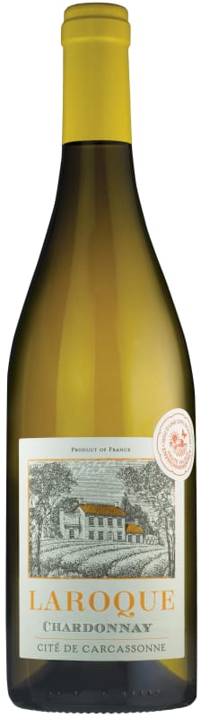 Domaine Laroque Cite de Carcassonne Chardonnay 2022 Front Bottle Shot