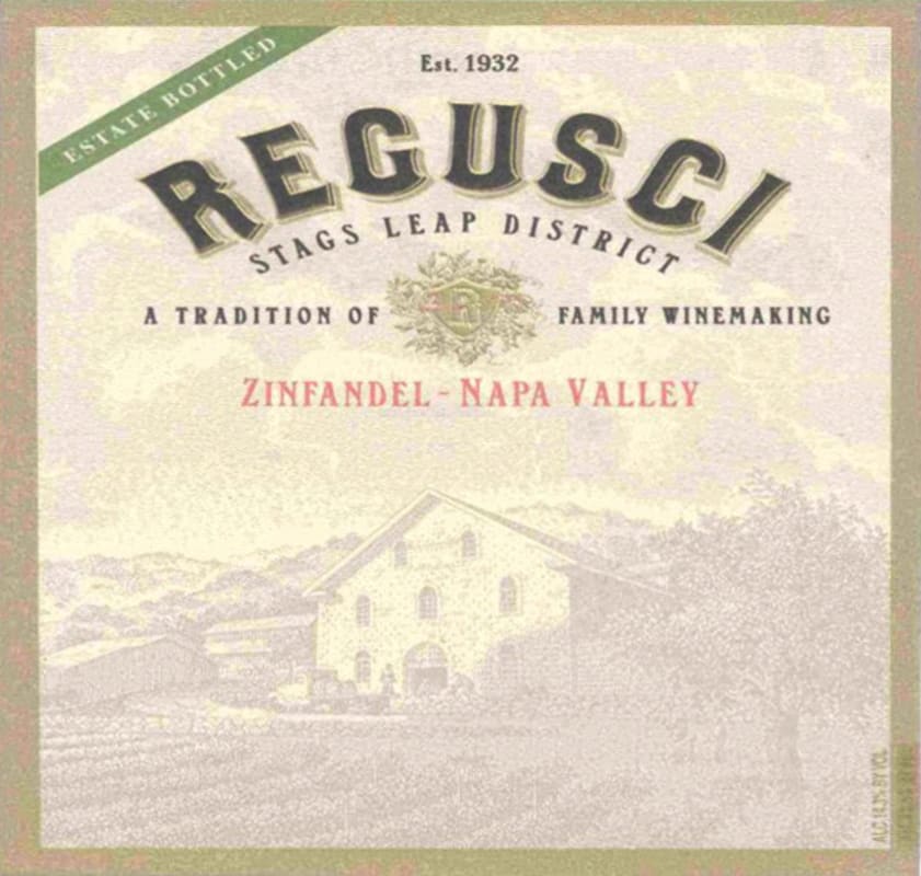 Regusci Winery Zinfandel 2007 Front Label