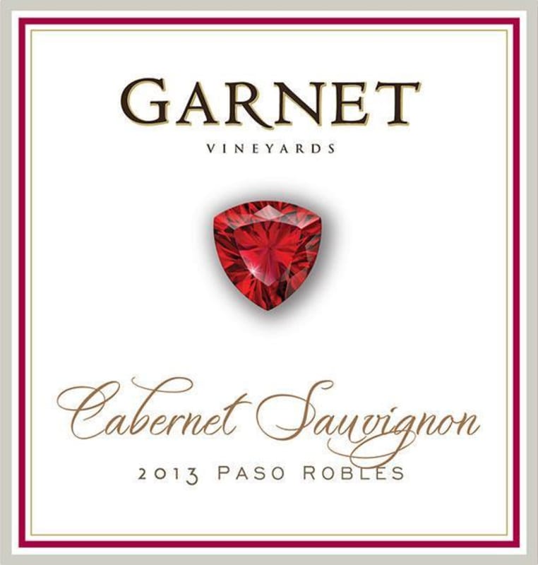 Garnet Garnet Cabernet Sauvignon, California 2013 Front Label