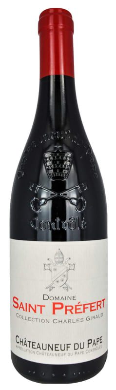 Domaine Saint Prefert Chateauneuf-du-Pape Collection Charles Giraud 2014 Front Bottle Shot