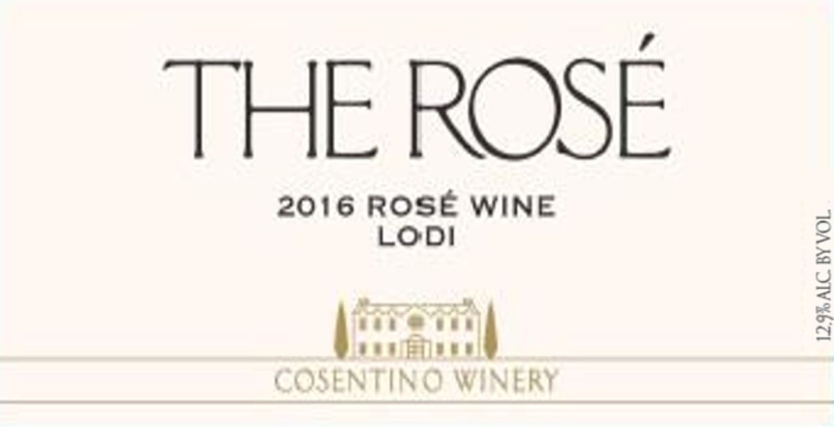 Cosentino The Rosé 2016 Front Label