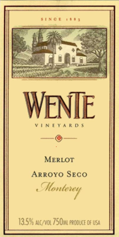 Wente Arroyo Seco Merlot 2005 Front Label
