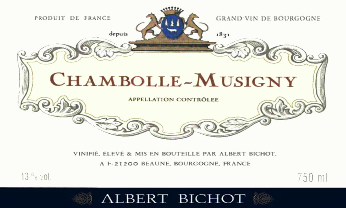 Albert Bichot Chambolle-Musigny 2013 Front Label