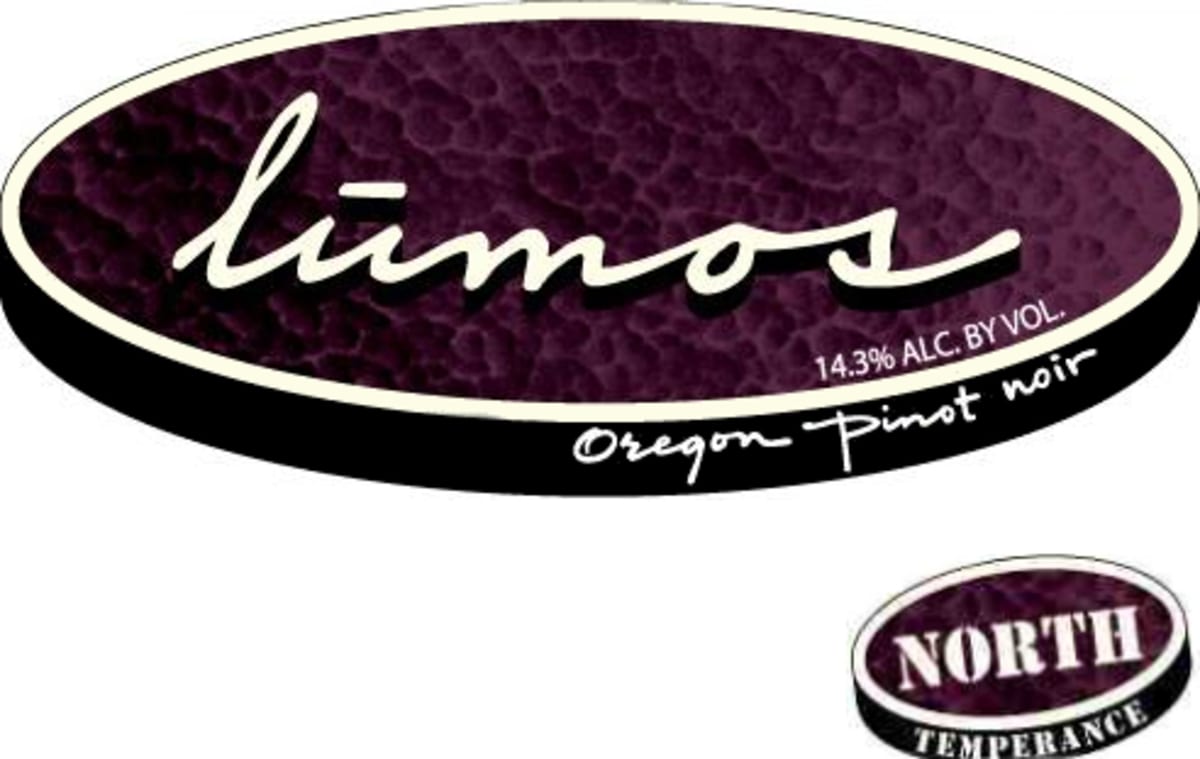 Lumos Winery Temperance Hill North Pinot Noir 2014 Front Label