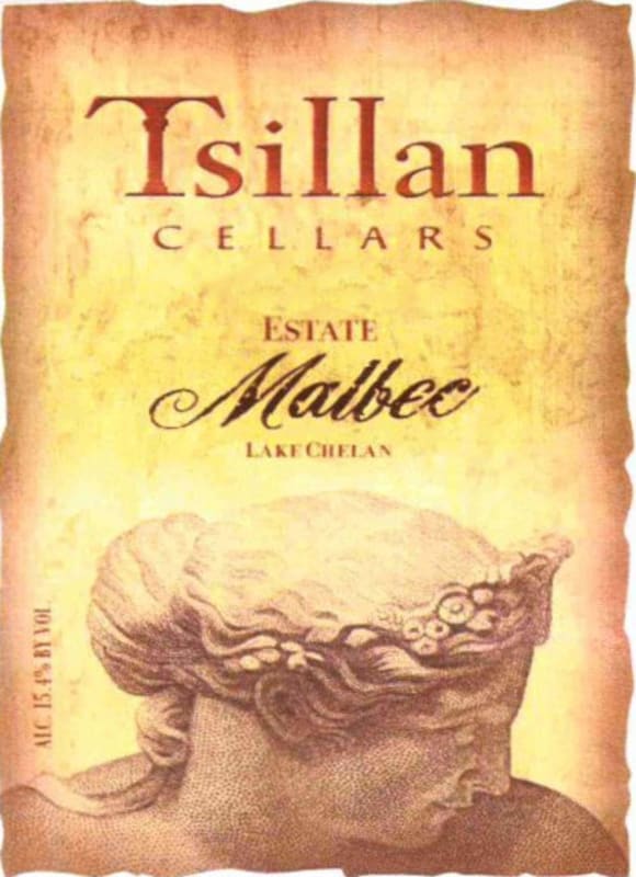 Tsillan Cellars Estate Malbec 2009 Front Label