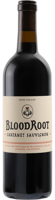 BloodRoot Cabernet Sauvignon 2022 Front Bottle Shot
