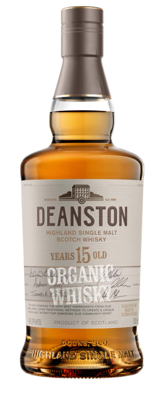 Deanston 15 Year Organic Single Malt Scotch Whisky Front Bottle Shot
