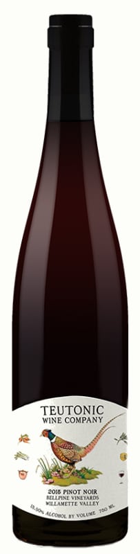 Teutonic Bellpine Vineyards Pinot Noir 2015 Front Bottle Shot