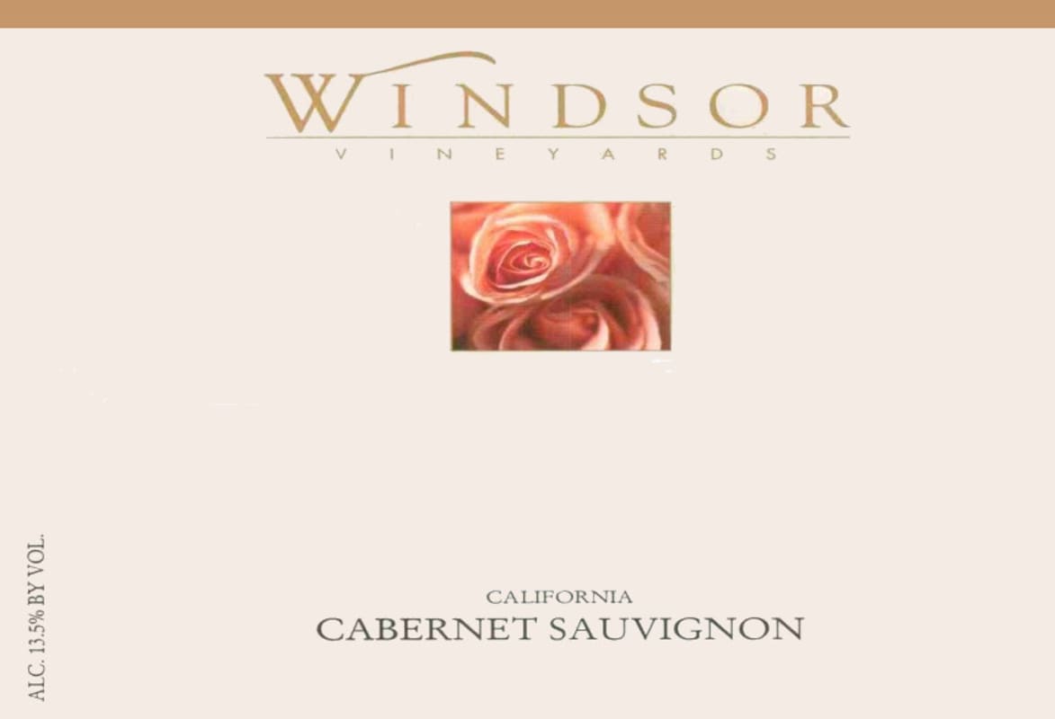 Windsor Cabernet Sauvignon 2012 Front Label