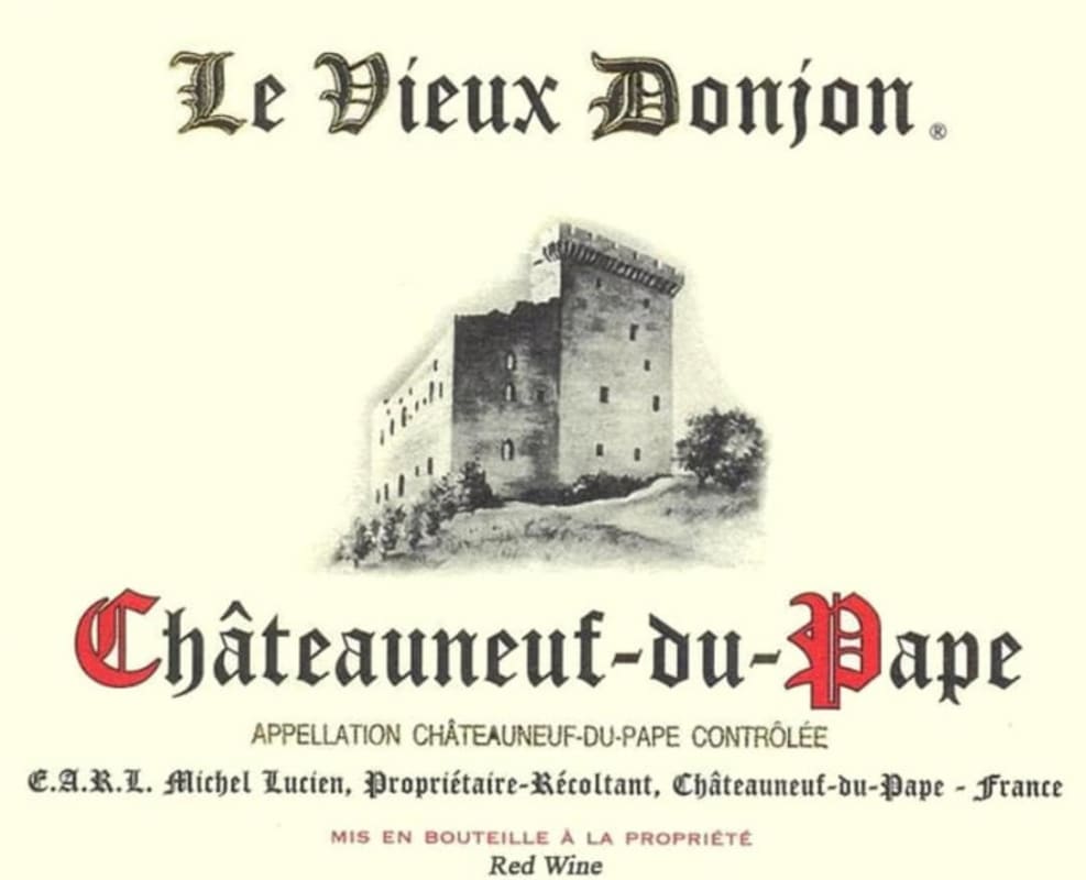Le Vieux Donjon Chateauneuf-du-Pape (375ML half-bottle) 2021 Front Label