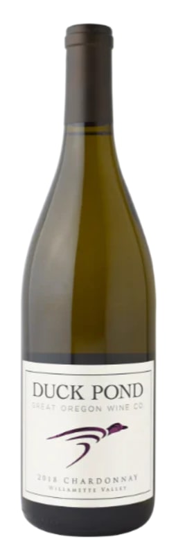 Duck Pond Willamette Valley Chardonnay 2018 Front Bottle Shot