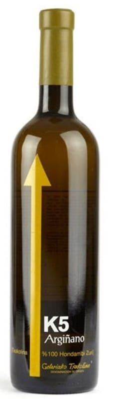 Bodega K5 Arginano Txakolina 2015 Front Bottle Shot
