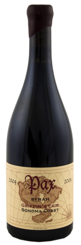 Pax Griffin's Lair Syrah 2004 Front Bottle Shot