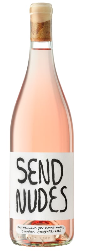SLO Down Wines Send Nudes Rose of Pinot Noir 2020 Front Bottle Shot