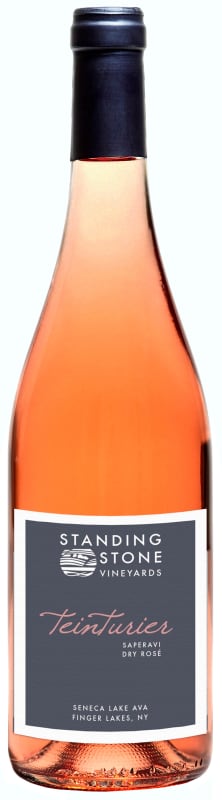 Standing Stone Vineyards Tenturier Rose of Saperavi 2021 Front Bottle Shot