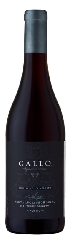 Gallo Signature Series Santa Lucia Highlands Pinot Noir 2016 Front Bottle Shot
