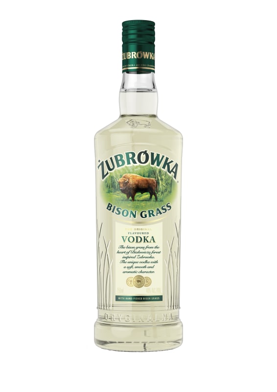 Zubrowka Bison Grass Vodka Front Bottle Shot