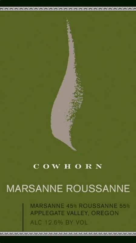 Cowhorn Marsanne Roussanne 2012 Front Label