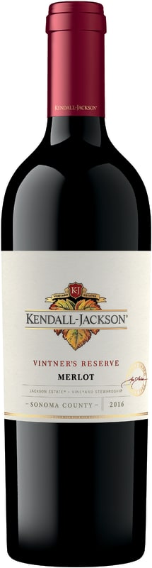 Kendall-Jackson Vintner's Reserve Merlot 2016 Front Bottle Shot