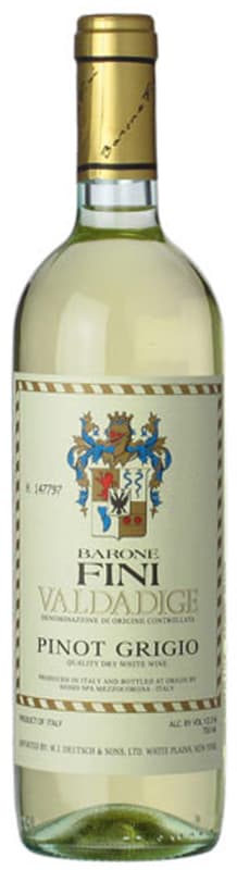 Barone Fini Valdadige Pinot Grigio 2015 Front Bottle Shot