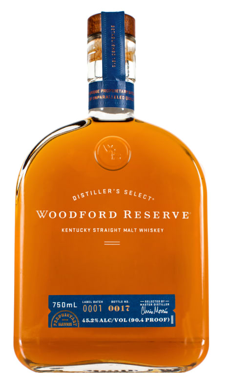 Woodford Reserve Kentucky Straight Malt Whiskey Front Bottle Shot