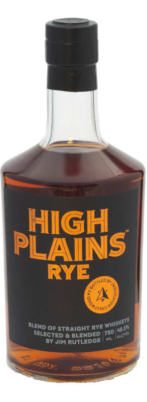 High Plains Straight Rye Whiskey Front Bottle Shot