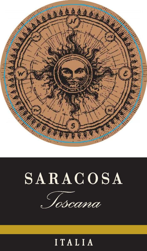 Saracosa Toscana Rosso 2012 Front Label