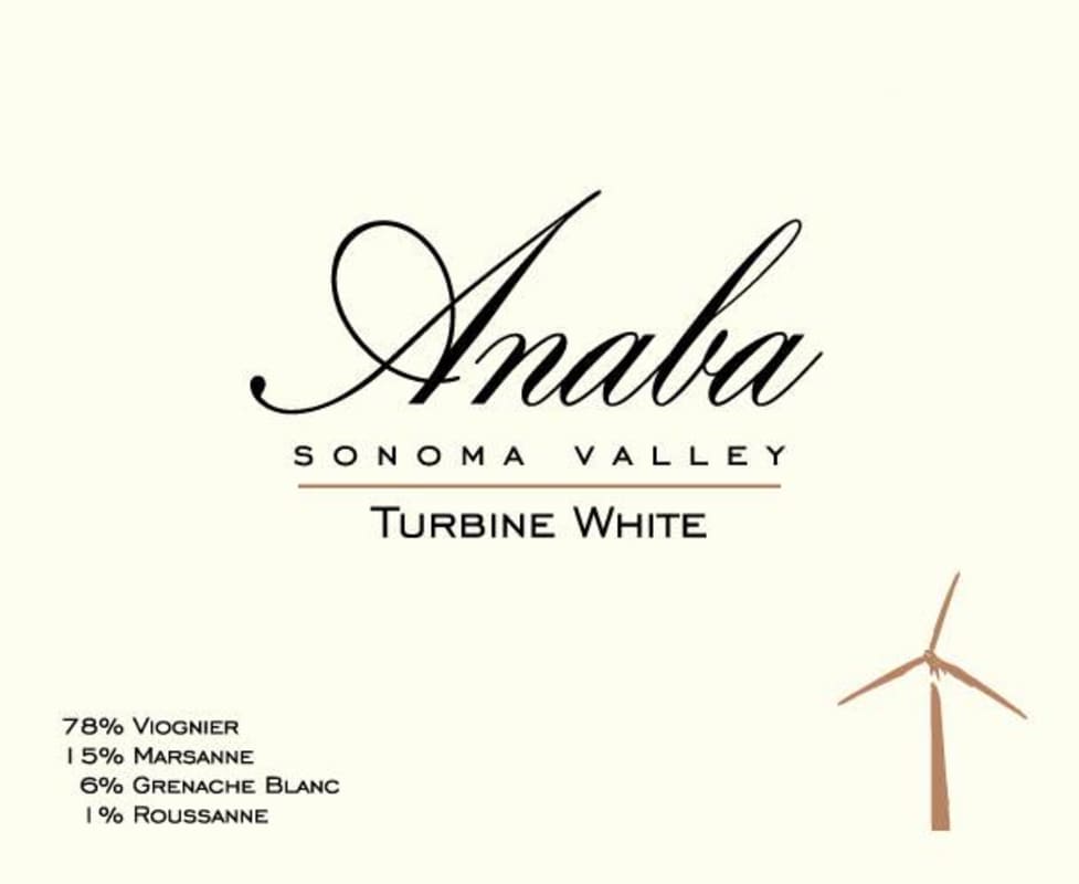 Anaba Turbine White 2016 Front Label