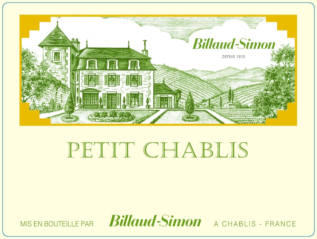 Billaud-Simon Petit Chablis 2016 Front Label