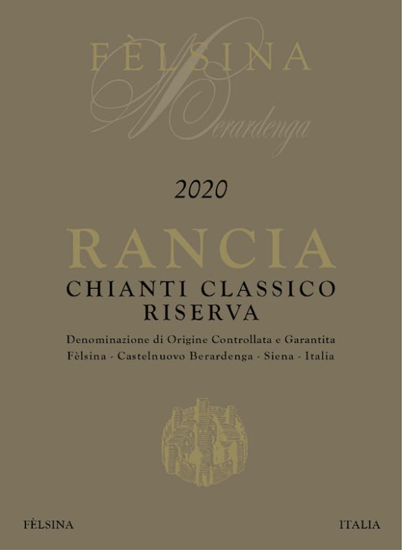 Felsina Chianti Classico Riserva Rancia (375ML half-bottle) 2020 Front Label
