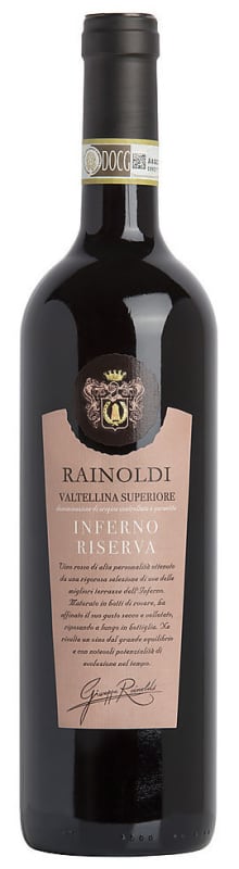 Aldo Rainoldi Valtellina Superiore Inferno Riserva 2017 Front Bottle Shot