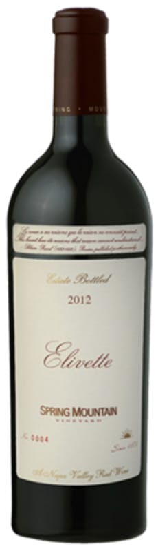 Spring Mountain Vineyard Elivette 2012 Front Bottle Shot