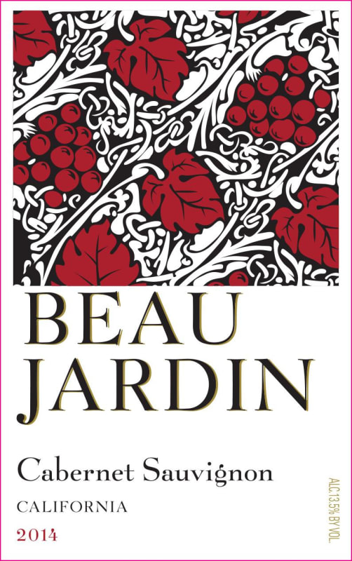 Beau Jardin California Cabernet Sauvignon 2014 Front Label