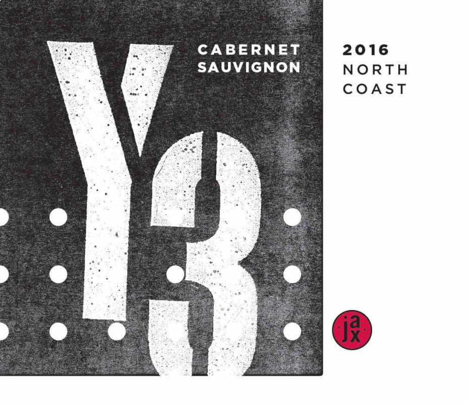 Jax Vineyards Y3 Cabernet Sauvignon 2016 Front Label