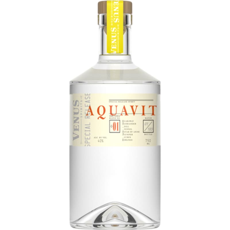 Venus Aquavit Blend Front Bottle Shot