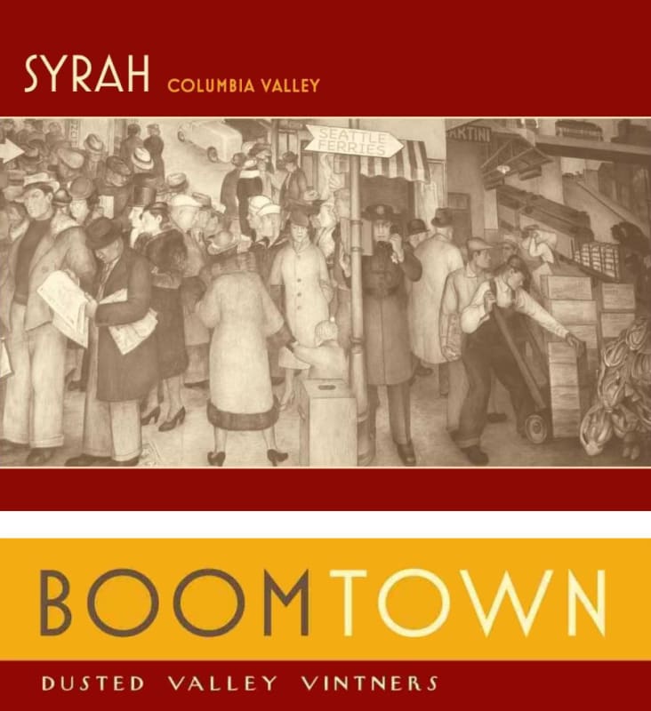 Boomtown by Dusted Valley Syrah 2007 Front Label