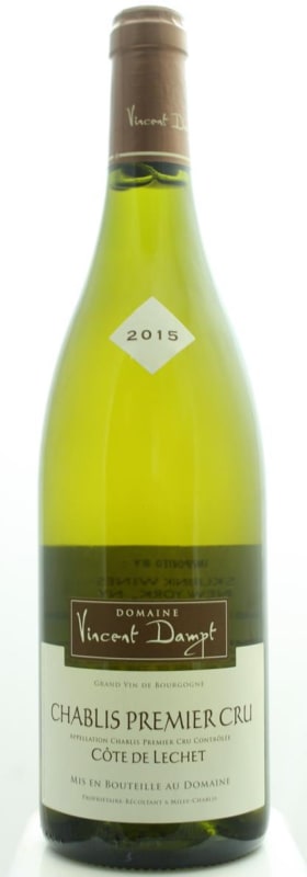 Domaine Vincent Dampt Chablis Cote de Lechet Premier Cru 2015 Front Bottle Shot