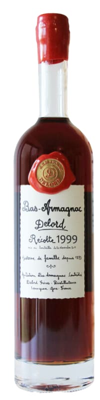 Delord Armagnac 1999 Front Bottle Shot
