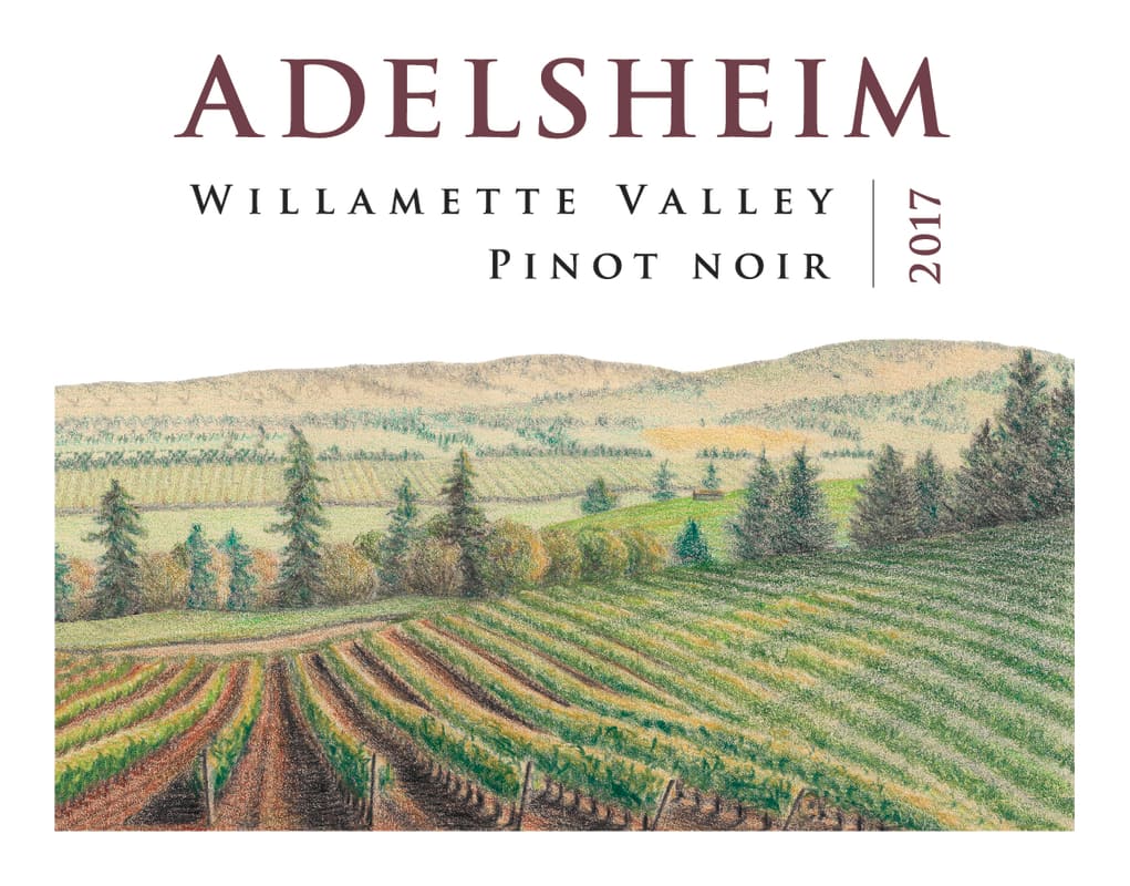 Adelsheim Pinot Noir (375ML half-bottle) 2017 Front Label