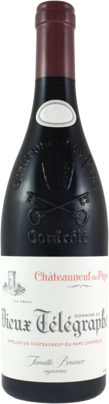 Domaine du Vieux Telegraphe Chateauneuf-du-Pape La Crau Rouge 2014 Front Bottle Shot