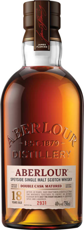 Aberlour 18 Year Single Malt Scotch Whisky Front Bottle Shot