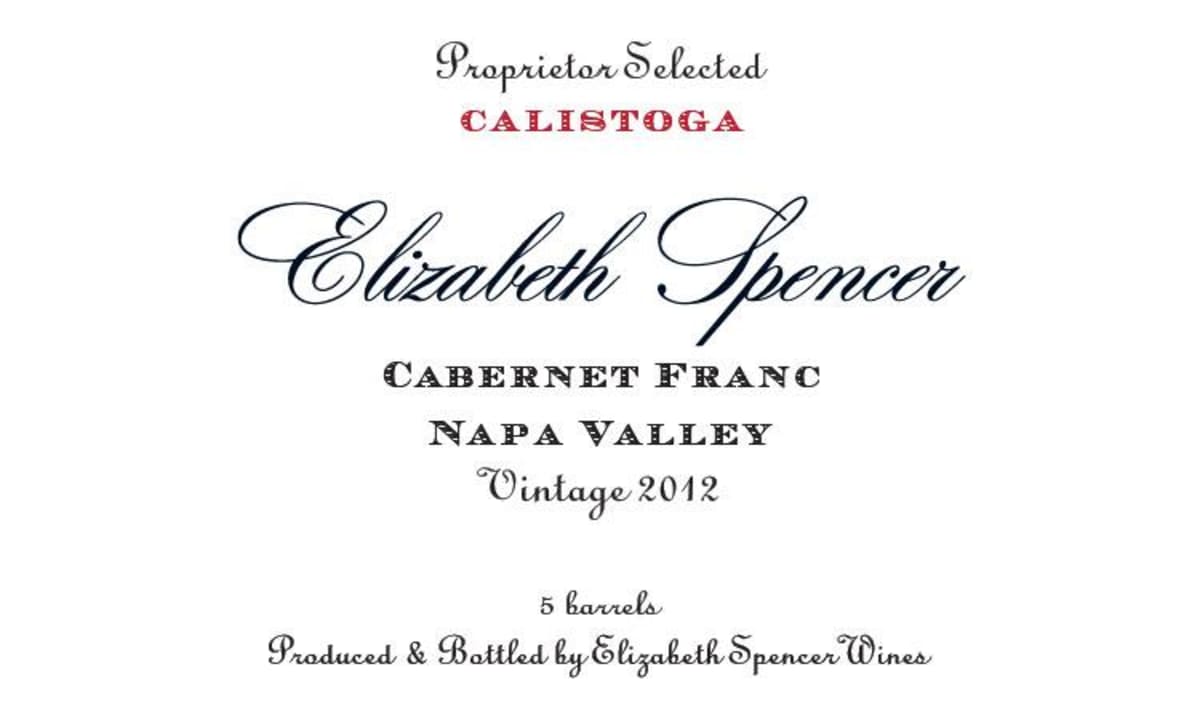 Elizabeth Spencer Cabernet Franc 2012 Front Label