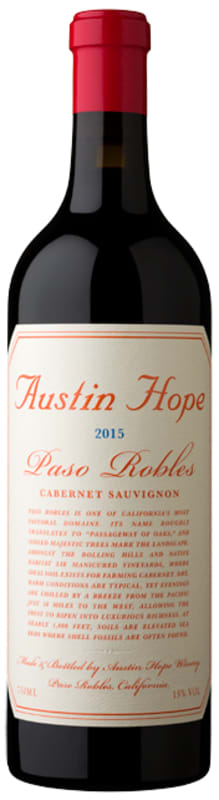 Austin Hope Cabernet Sauvignon 2015 Front Bottle Shot