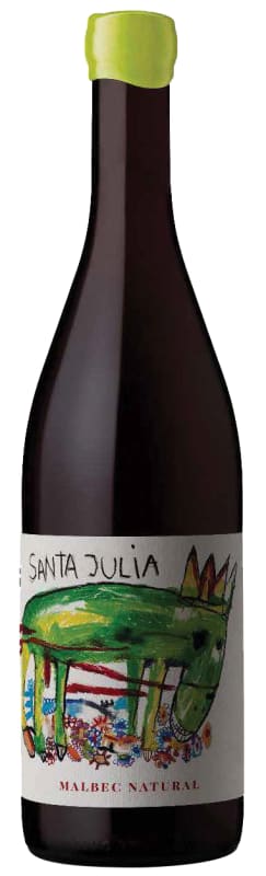 Santa Julia El Burro Natural Malbec 2025 Front Bottle Shot