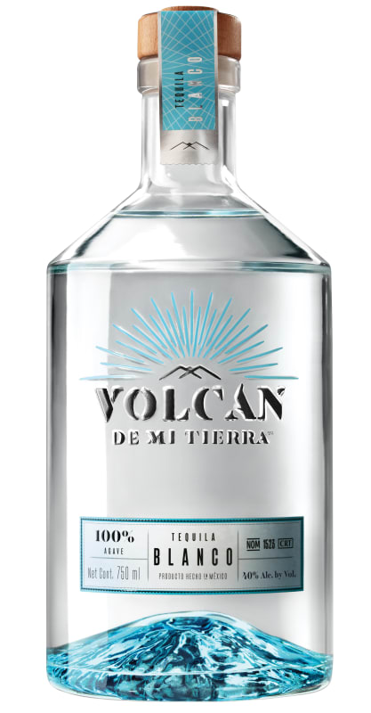 Volcan de Mi Tierra Blanco Tequila Front Bottle Shot