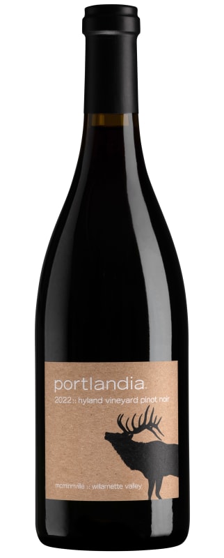 Portlandia Winery Hyland Vineyard Pinot Noir 2022 Front Bottle Shot