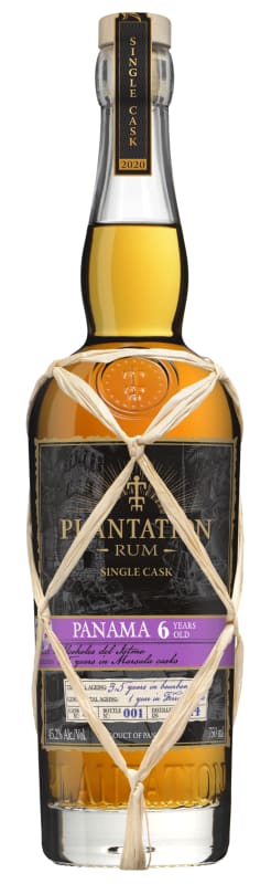 Plantation 6 Year Panama Single Cask Rum Front Bottle Shot